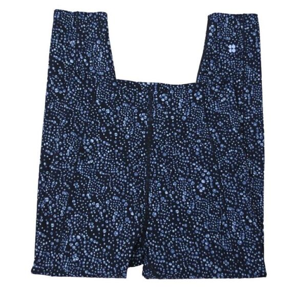 SWEATY BETTY- POWER 7/8 HIGH-WAISTED LEGGINGS - BLUE CELESTIAL DOT PRINT, Small - Picture 3 of 12